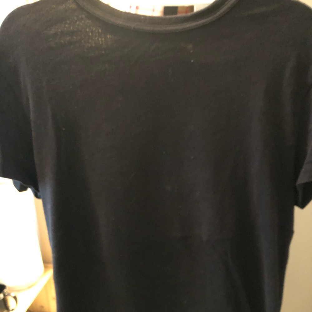 Off White 16/17 All Black Suade Tee Shirt